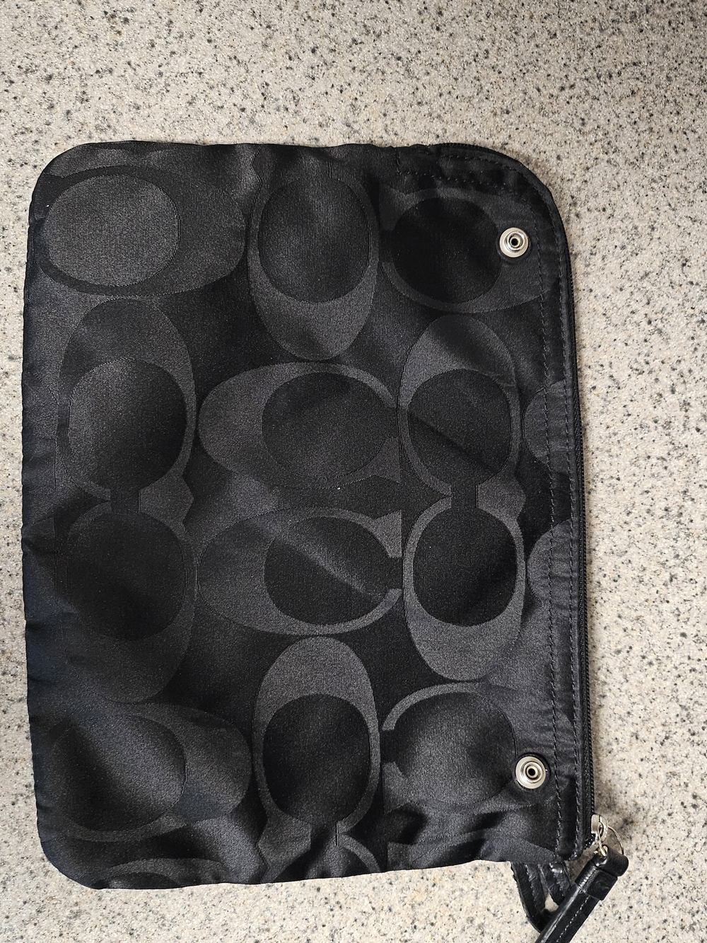 Coach Black Signature Patch Pouch - Picture 4 of 7